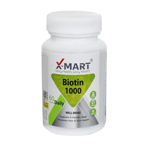 قرص بیوتین 1000 ایکس مارت 60 عدد