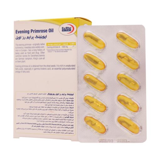 کپسول گل مغربی ایوینینگ پرایم رز اویل یوروویتال 30 عددی - Image 2