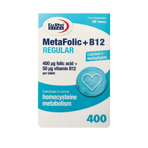 قرص متافولیک + B12 رگولار یوروویتال 30 عددی