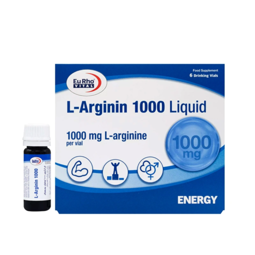ویال خوراکی ال آرژینین 1000 لیکوئید یوروویتال 6 عددی - Image 3