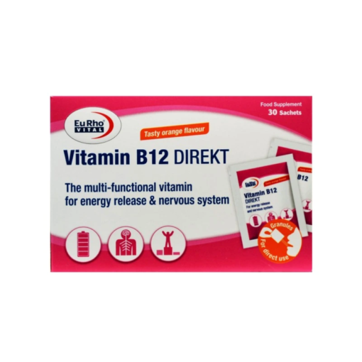 ساشه ویتامین ب12 (B12) دایرکت یوروویتال 30 عددی